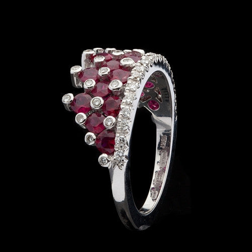 Favero Ruby & Diamond Crown Ring