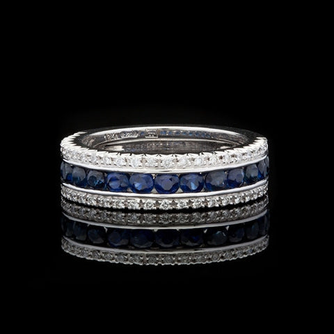 Favero Sapphire & Diamond Band Ring