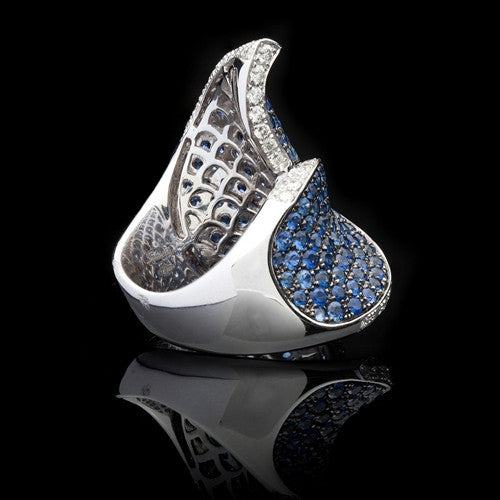 Salavetti Sapphire & Diamond Cocktail Ring