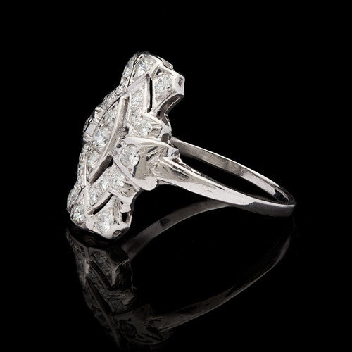 Vintage Platinum Diamond Ring