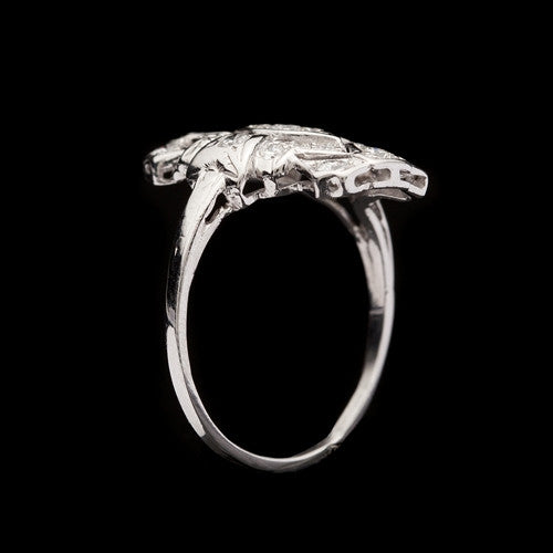 Vintage Platinum Diamond Ring
