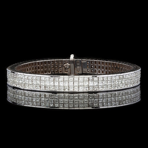 25.5ct tw Diamond 18Kt Bracelet