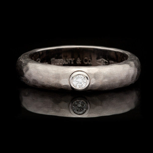 Tiffany & Co. Paloma Picasso 18Kt Hammered Diamond Ring