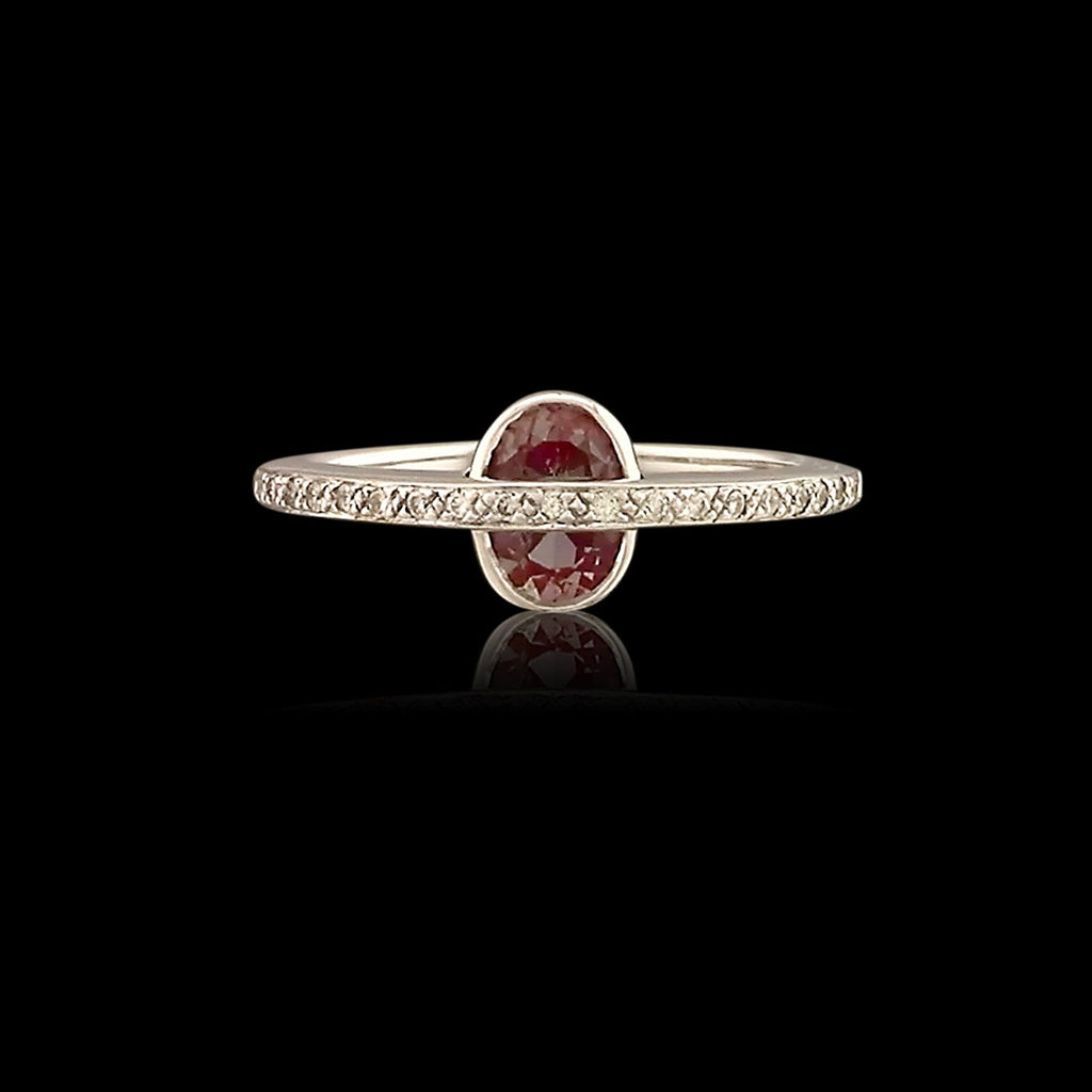 Alexandrite Diamond Gold Ring