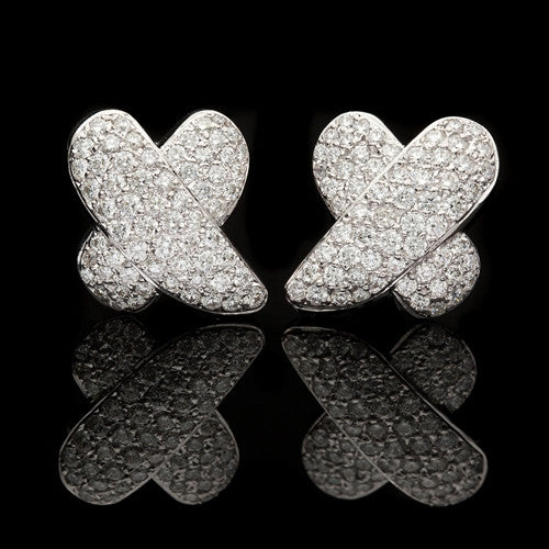 4.84ct tw Crossover Diamond Earrings