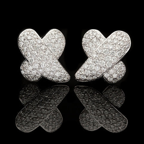 4.84ct tw Crossover Diamond Earrings