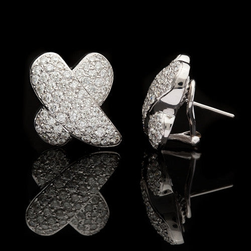 4.84ct tw Crossover Diamond Earrings