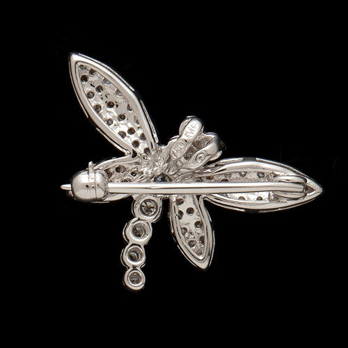 18Kt Diamond Dragonfly Brooch