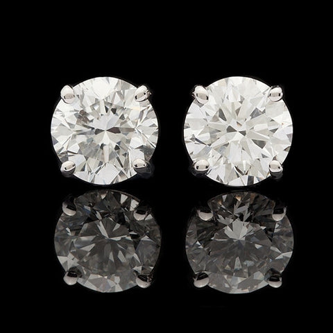 2.01ct tw Round Brilliant Diamond Studs