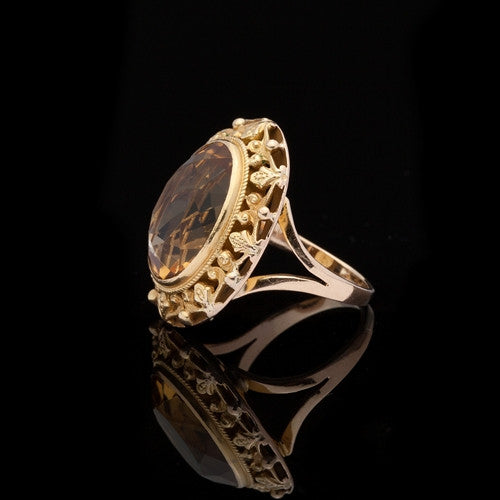 7.85ct Citrine Cocktail Ring