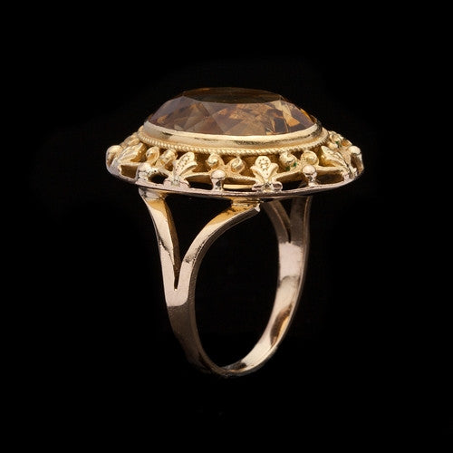 7.85ct Citrine Cocktail Ring