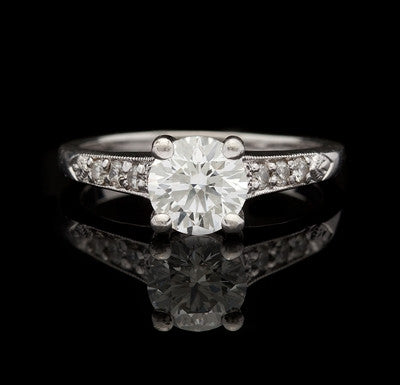 1.11ct tw Round GIA Diamond Ring