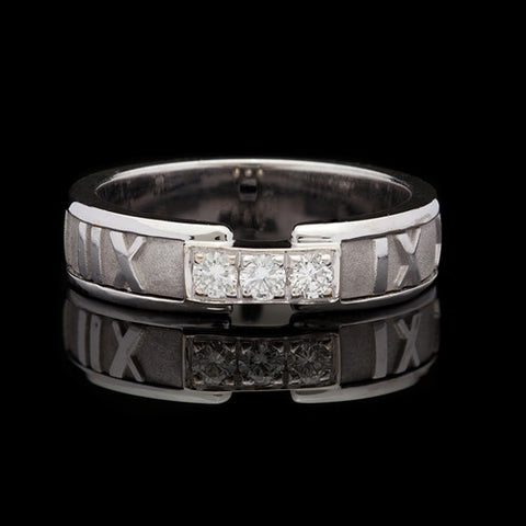 Tiffany & Co. 18Kt Atlas Diamond Ring