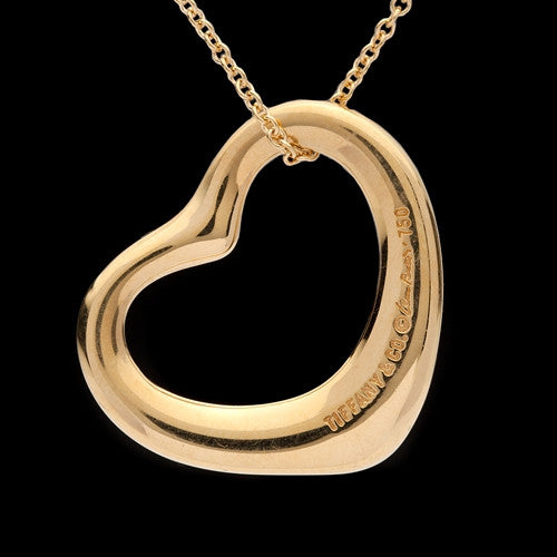 Tiffany & Co. 18Kt Peretti Open Heart Necklace