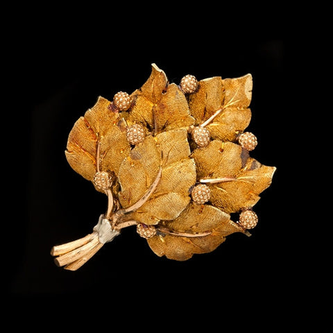Buccellati 18Kt Leaf Brooch