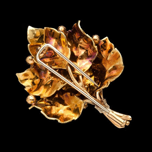 Buccellati 18Kt Leaf Brooch