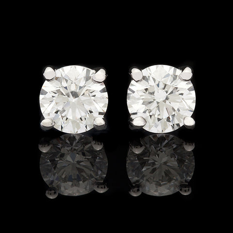 Extraordinary 5.0 carat GIA Diamond Stud Earrings