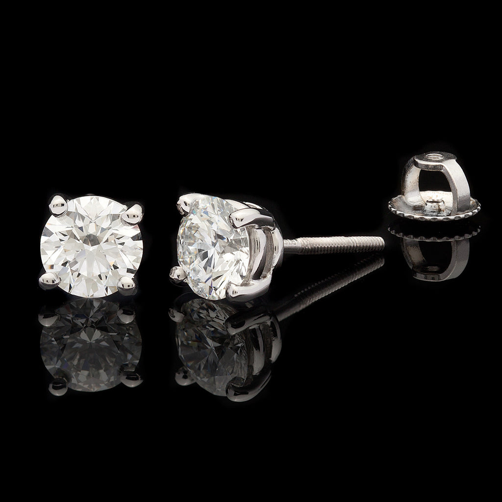 Extraordinary 5.0 carat GIA Diamond Stud Earrings
