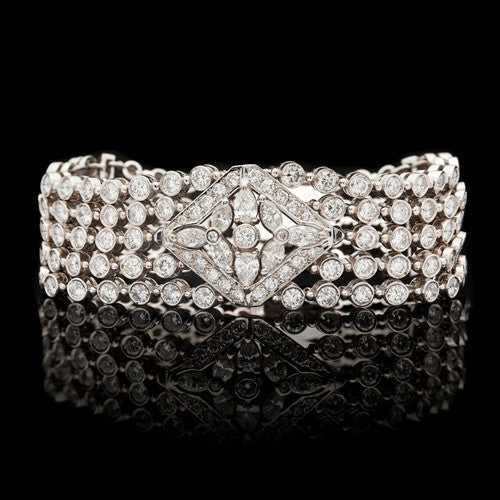 Estate 18.4ct tw Diamond 18Kt Bracelet