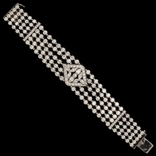 Estate 18.4ct tw Diamond 18Kt Bracelet