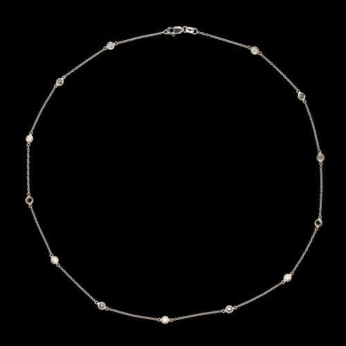 Diamonds & Black Diamonds by the Yard Style Necklace