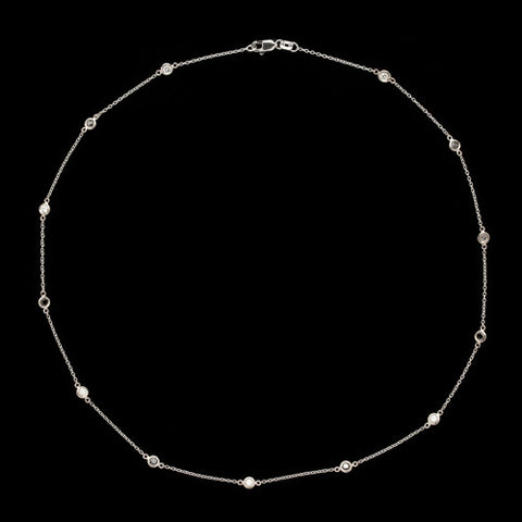 Diamonds & Black Diamonds by the Yard Style Necklace