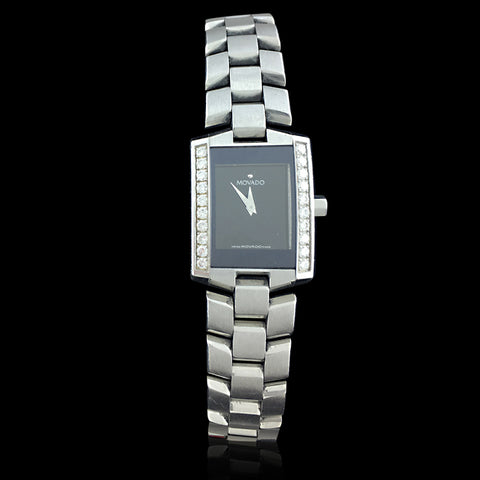 Movado Diamond Stainless Steel Watch