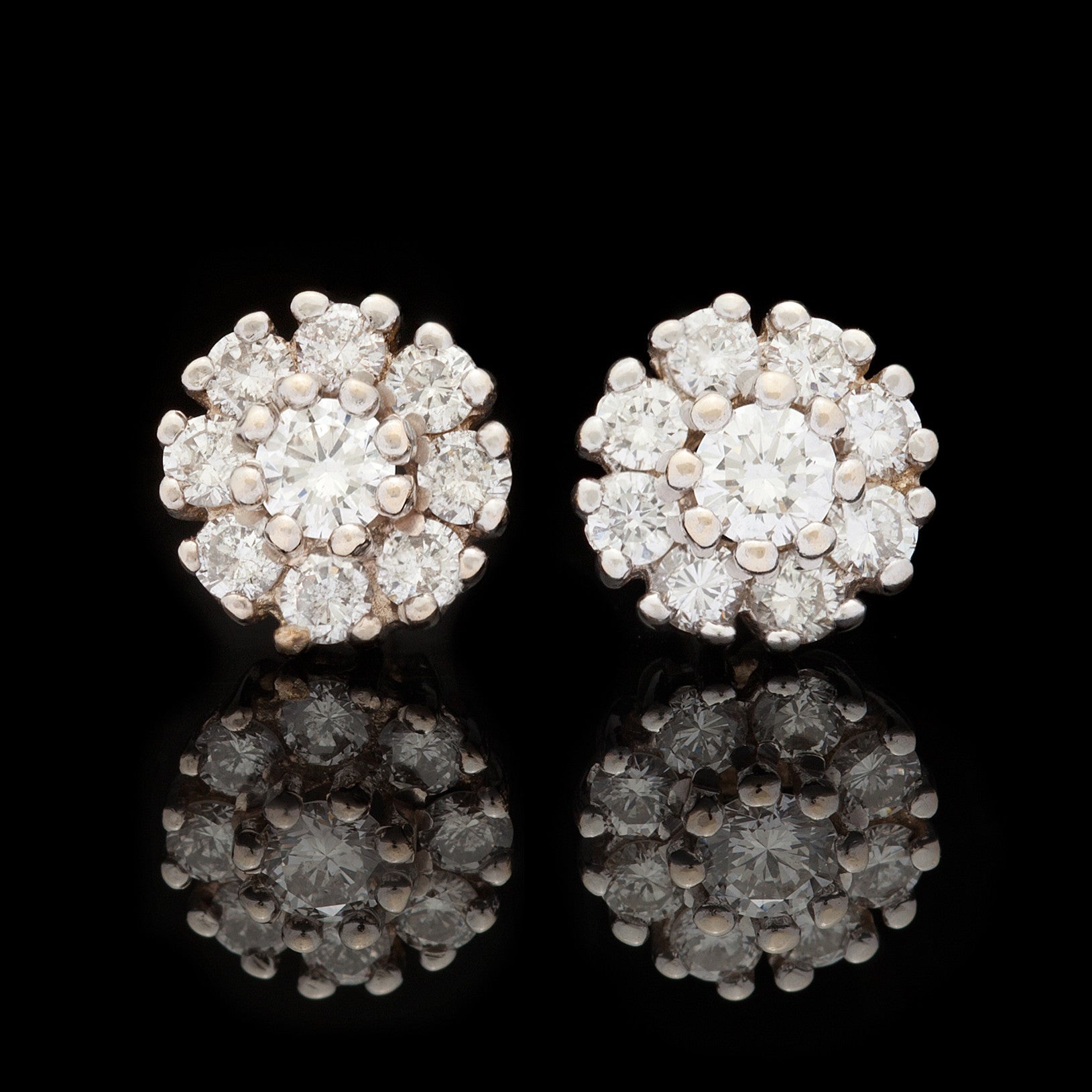 Estate Diamond Stud Earrings