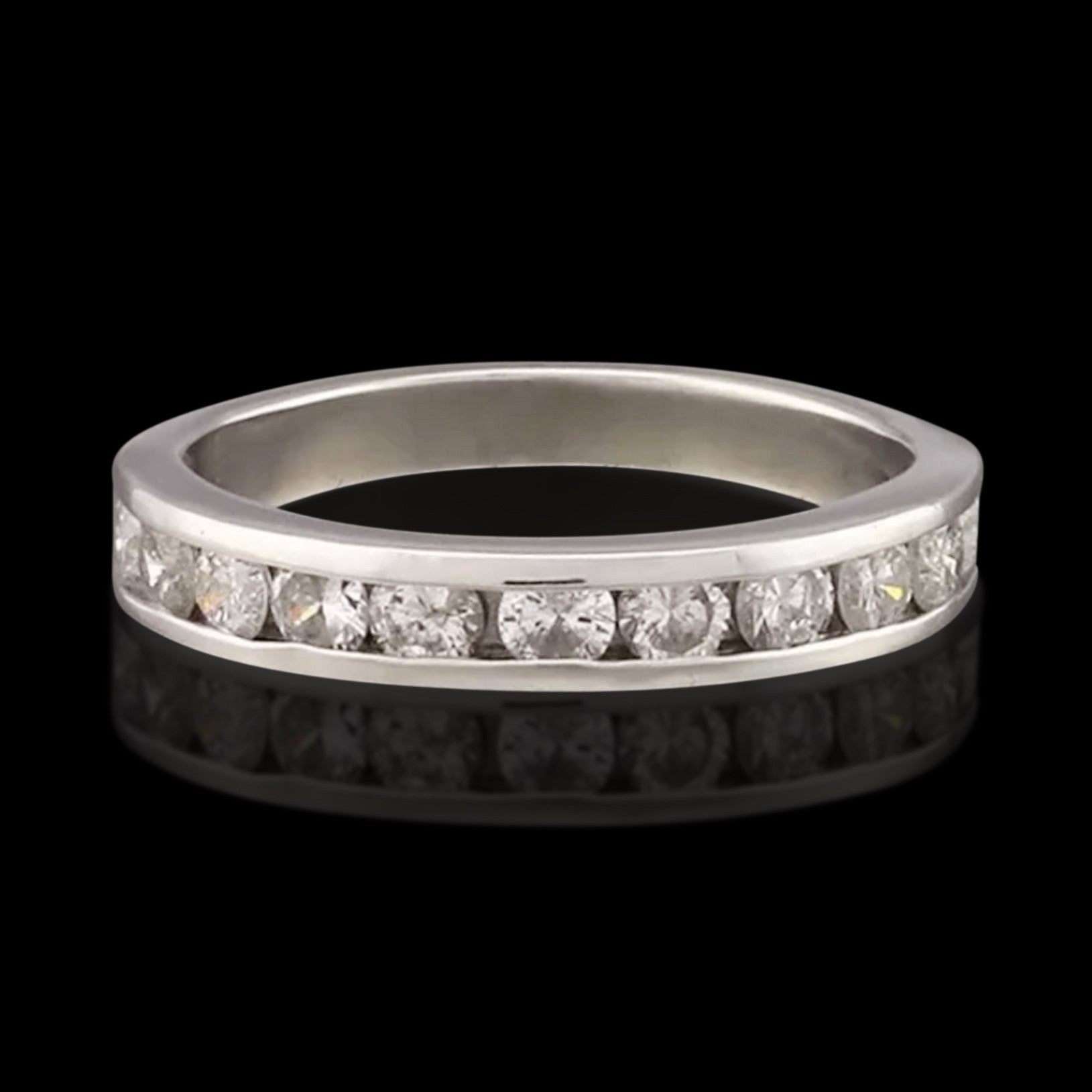 0.55 Carat Total Weight Channel Set Diamond Band Ring - 66mint Fine Estate  Jewelry