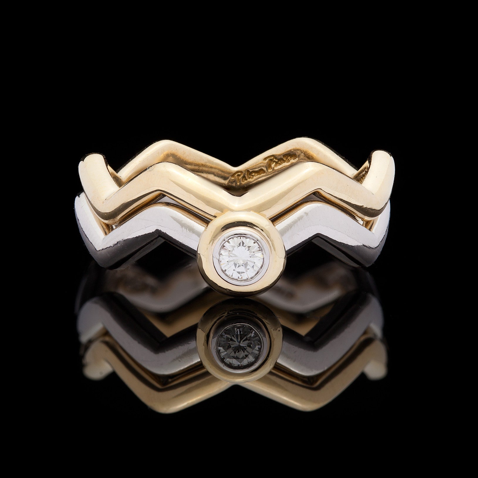 Tiffany & Co. Paloma Picasso リング サイズ10 Paloma's Groove wide ring in sterling silver, 9 mm wide