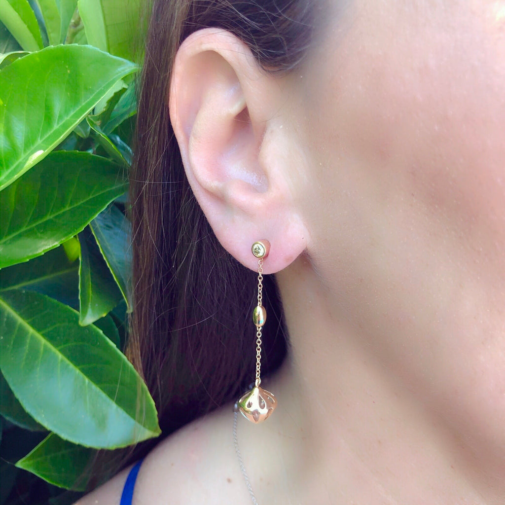 Luca Carati Convertible 18Kt Rose Gold Earrings