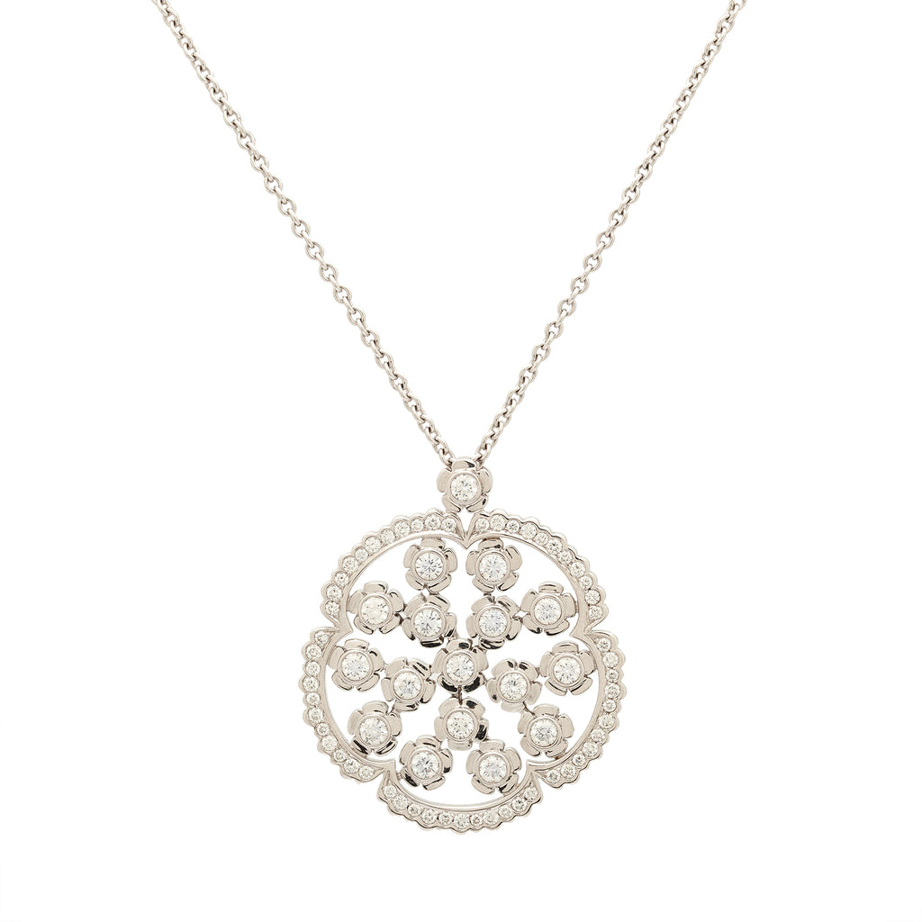 Louis Julian Et Fils Diamond 18Kt White Gold Necklace