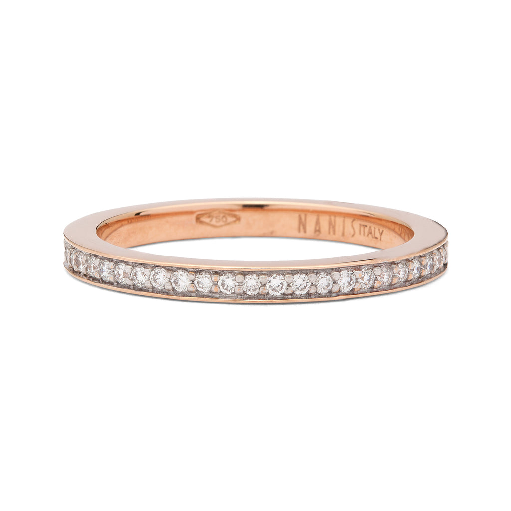 18kt Yellow Gold Champagne Diamond Eternity Band