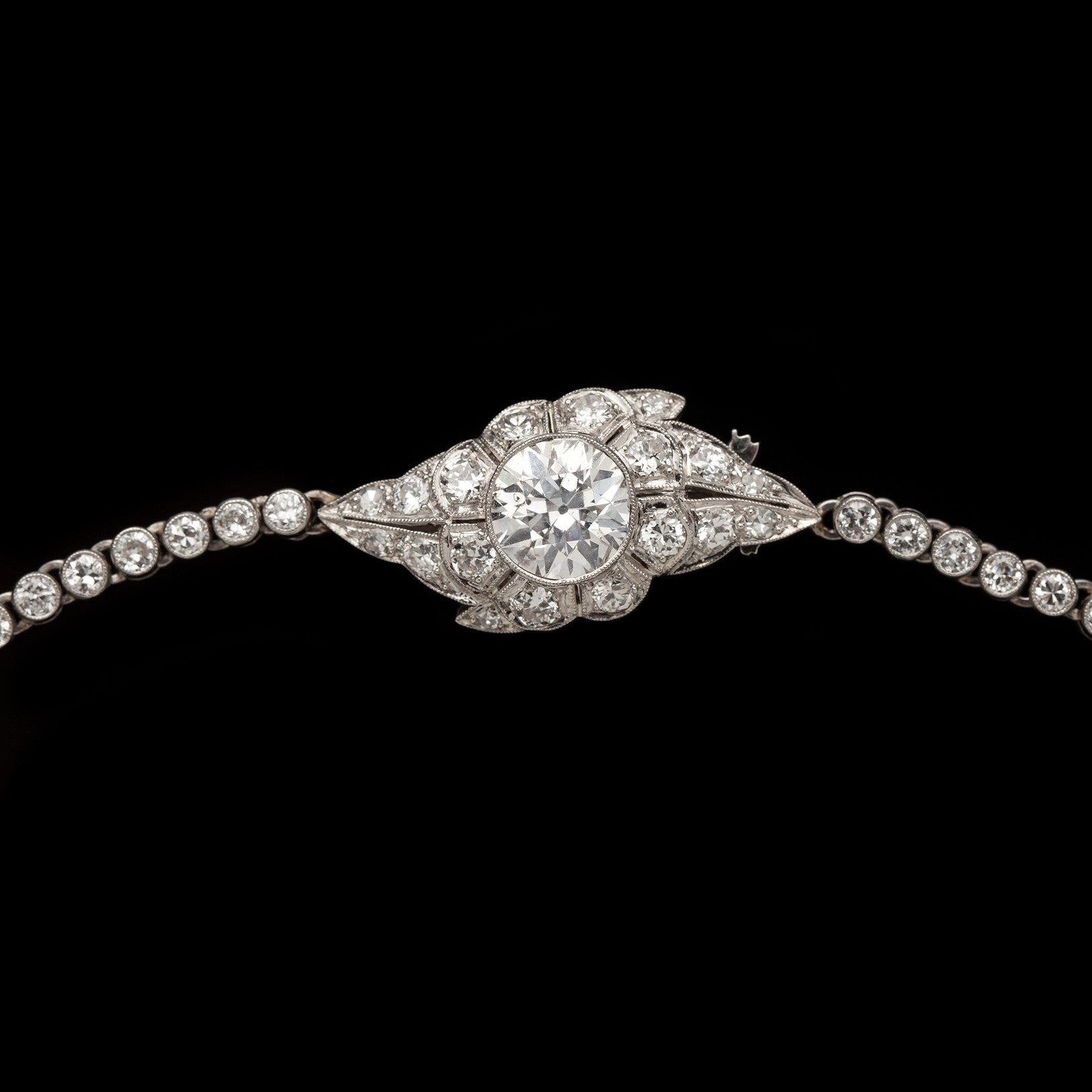 Art Deco Diamond Choker, circa 1920s-1930s - 66mint Fine Estate