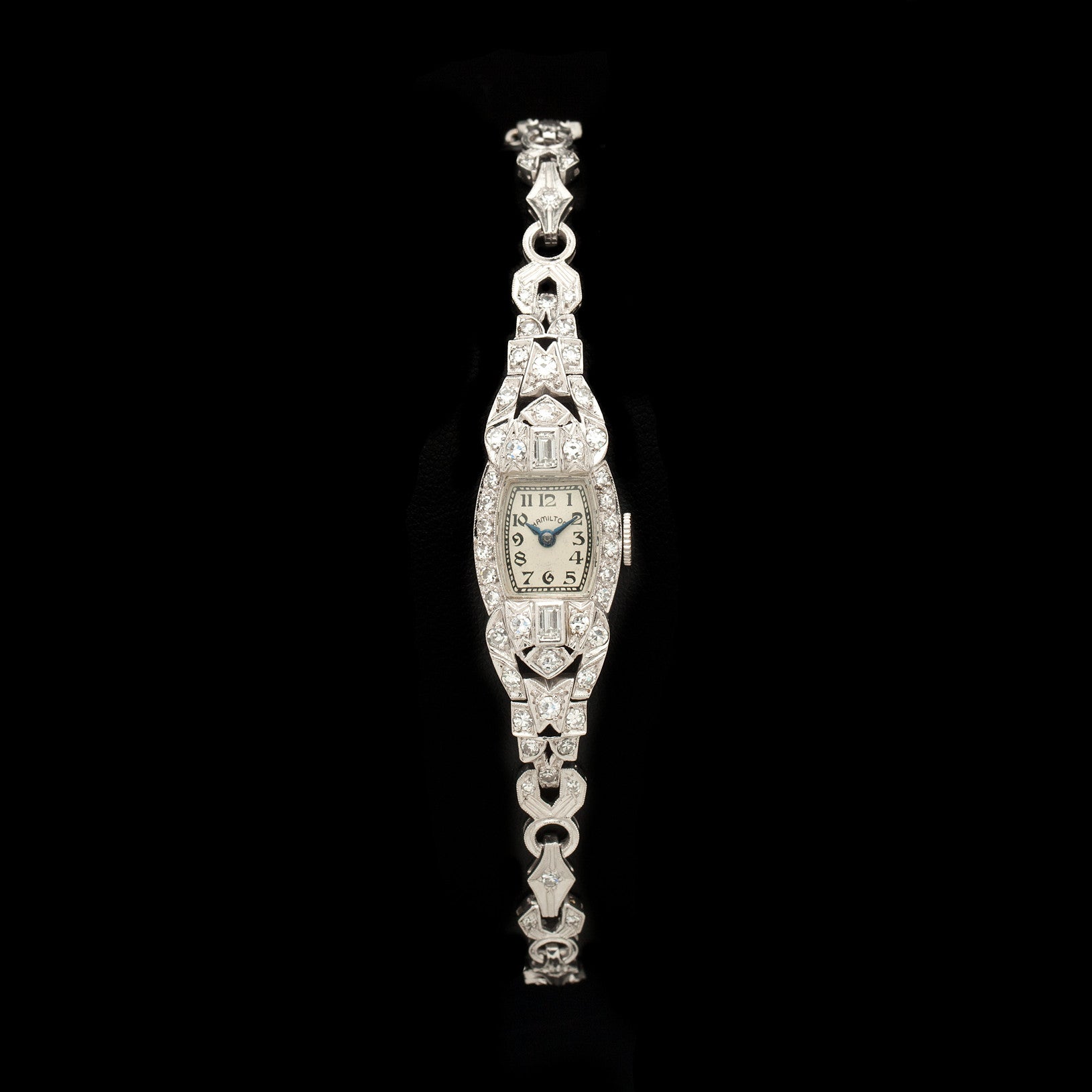 Vintage Hamilton Ladies Watch With Diamonds Vintage Diamond