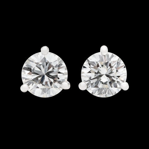 3-Prong Martini Set 2.11 carat Diamond Stud Earrings