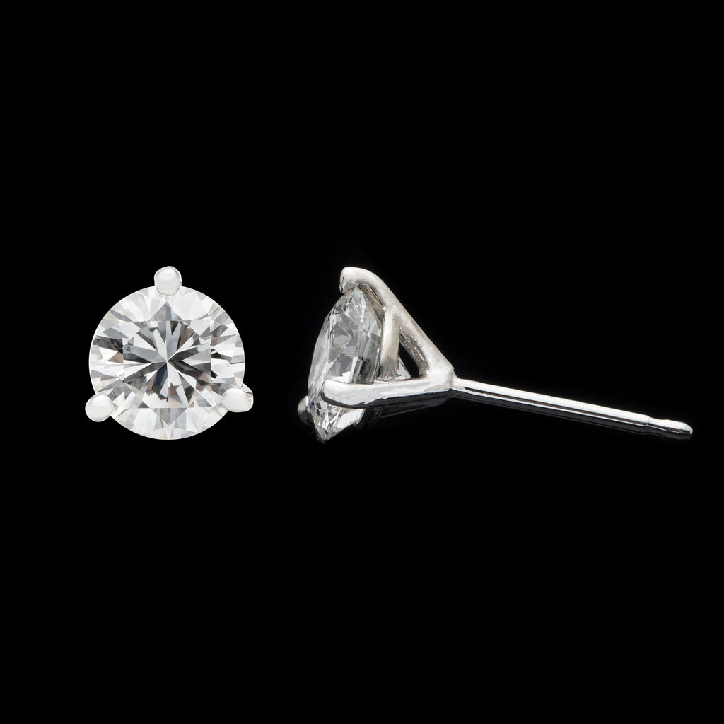 3-Prong Martini Set 2.11 carat Diamond Stud Earrings