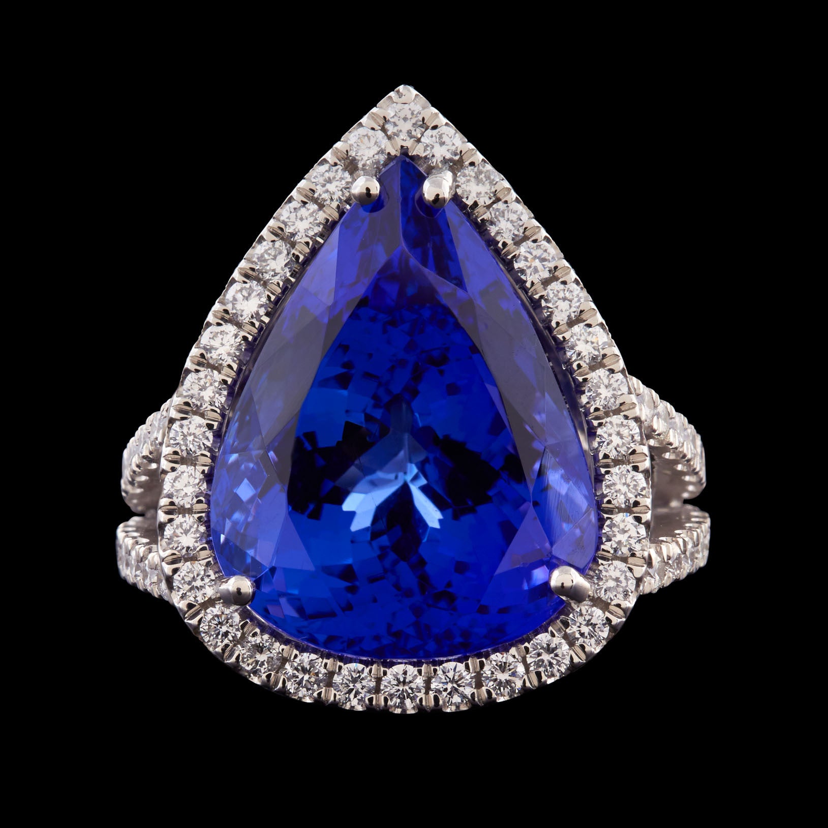 Tanzanite with diamonds Clearance