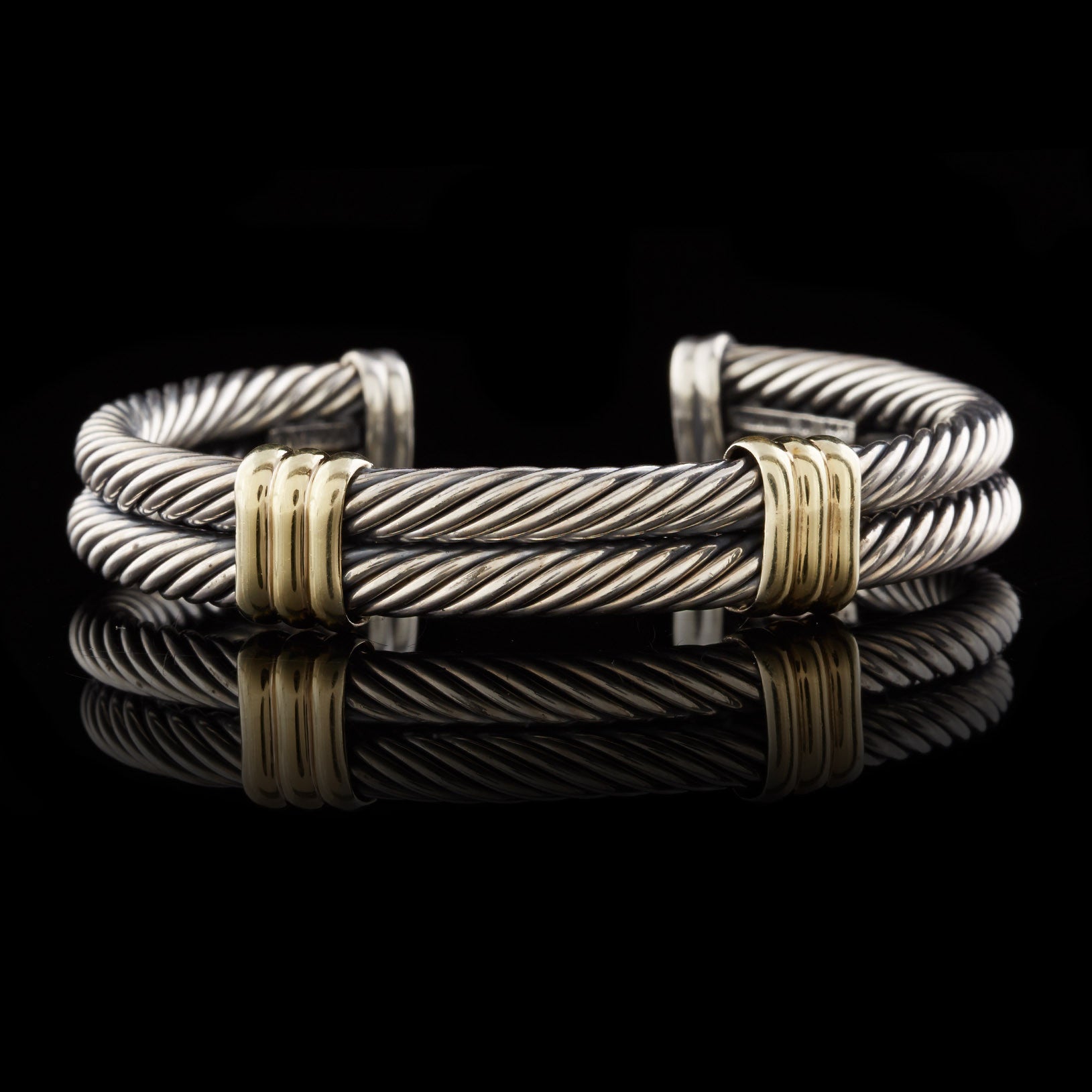David Yurman Double Cable Cuff Bracelet