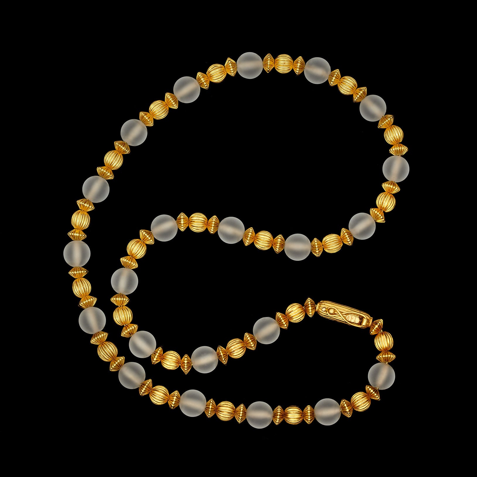 ★VINTAGE HOLLYWOOD★ Bumpy Beads Necklace_VH2435NE002M SIX VINTAGE 1960's HAND MADE BEADED NECKLACES AND TWO RINGS