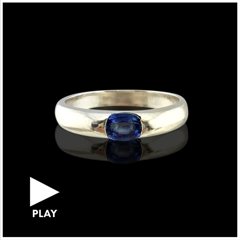 White Gold Sapphire Ring