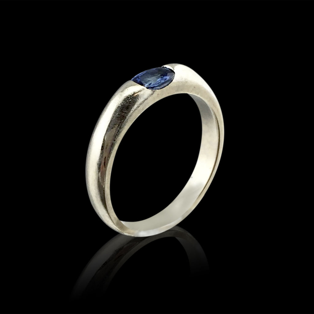 White Gold Sapphire Ring
