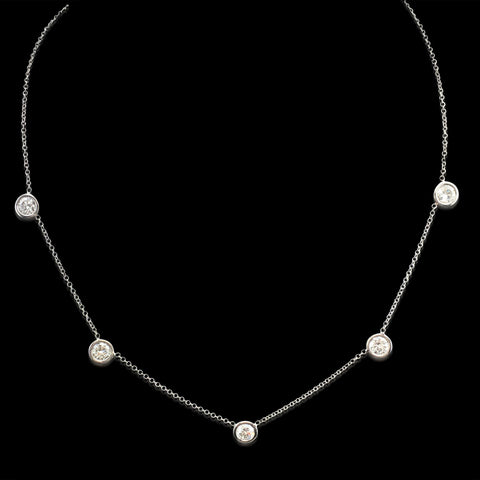 Beautiful 2.70 cttw Diamonds By The Yard Necklace