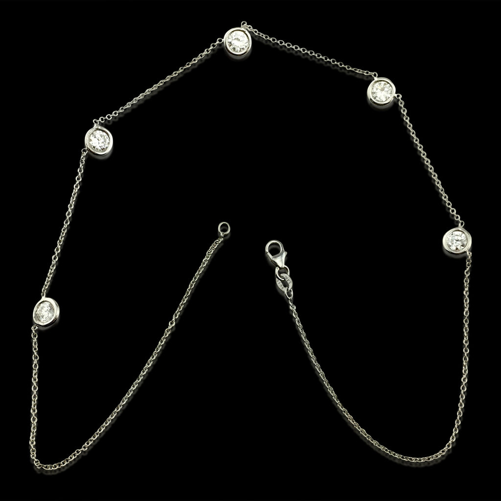 Beautiful 2.70 cttw Diamonds By The Yard Necklace