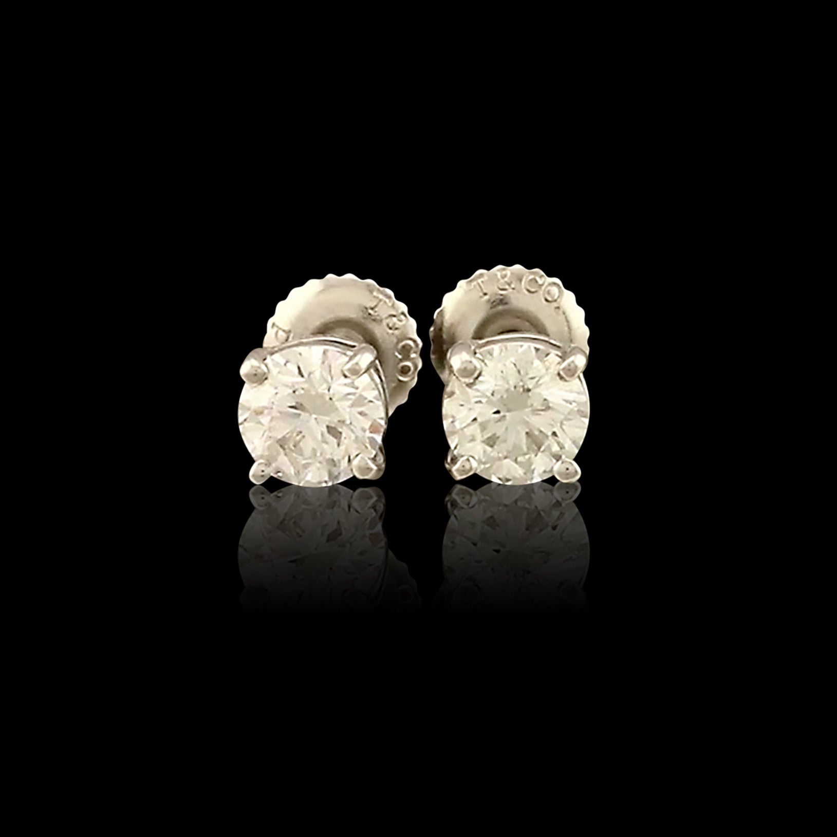 Tiffany & Co. Platinum And Diamond Stud Earrings Available For Immediate  Sale At Sotheby's