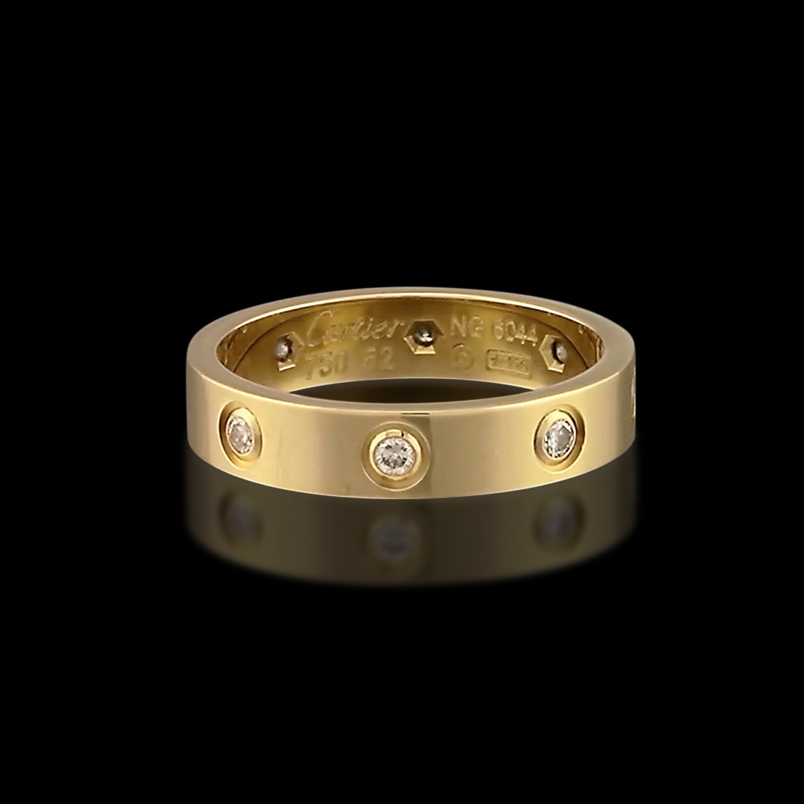 Cartier Mini Love Eight Diamond 18k Gold Ring - 66mint Fine Estate