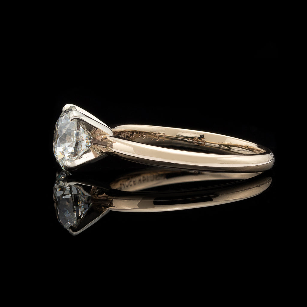 1.28ct Round Brilliant Cut Yellow Gold Solitaire Ring