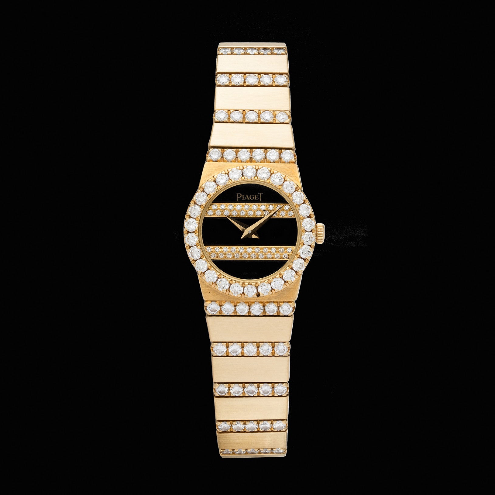 PIAGET POLO Quartz 20mm 18K Yellow Gold Watch Piaget Polo 813C725 Yellow Gold White Gold Diamonds Quartz  main image 3