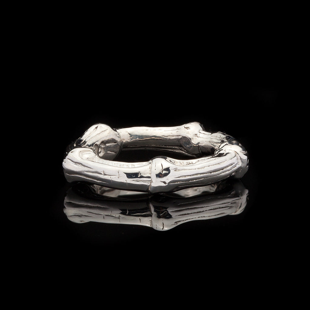 Tiffany & Co. Sterling Silver Bamboo Ring