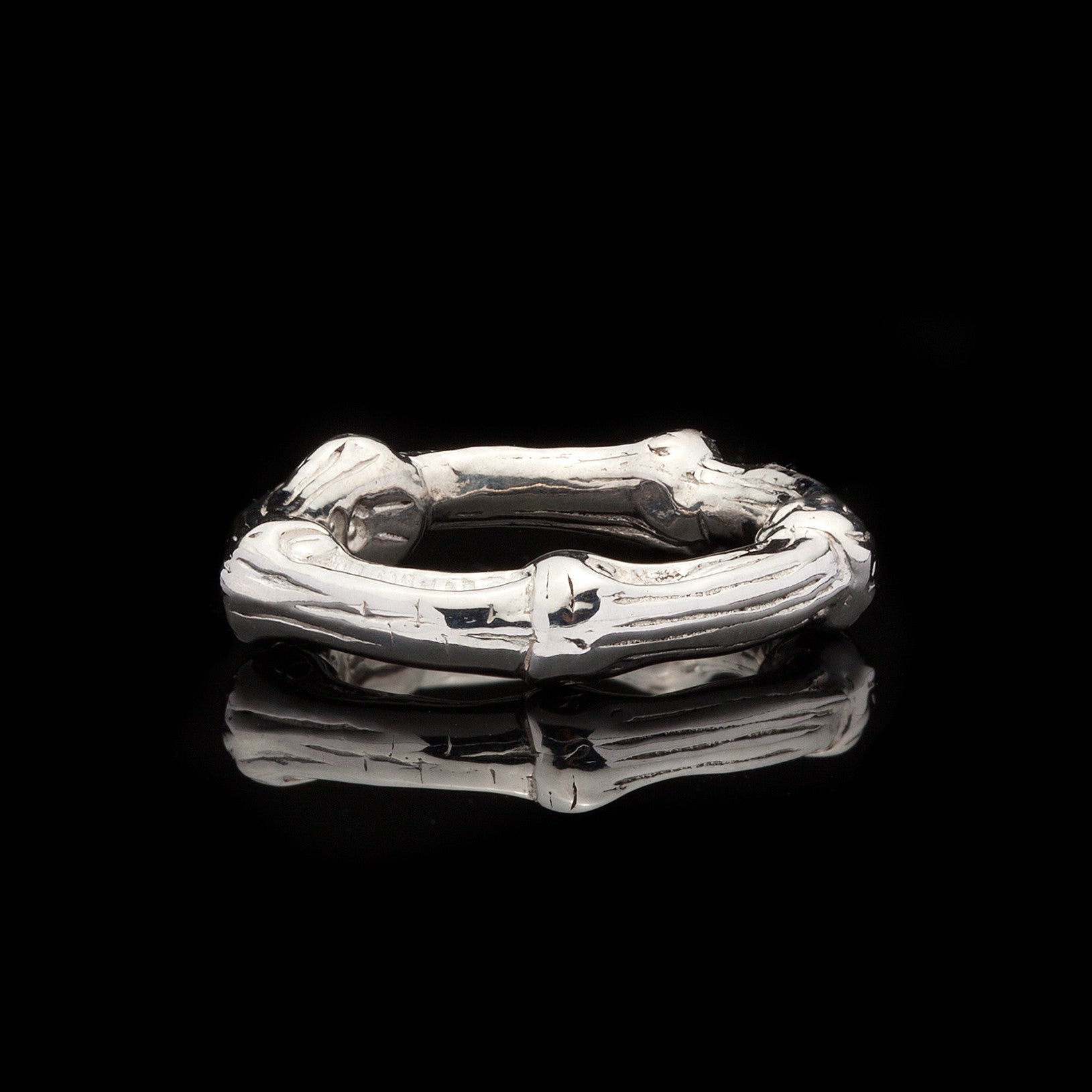 Tiffany & Co. Bamboo Ring Sterling Silver - 66mint Fine Estate Jewelry